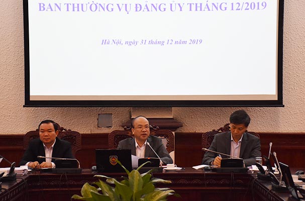 Phiên họp Ban Thường vụ Đảng bộ Bộ Tư pháp tháng 12/2019