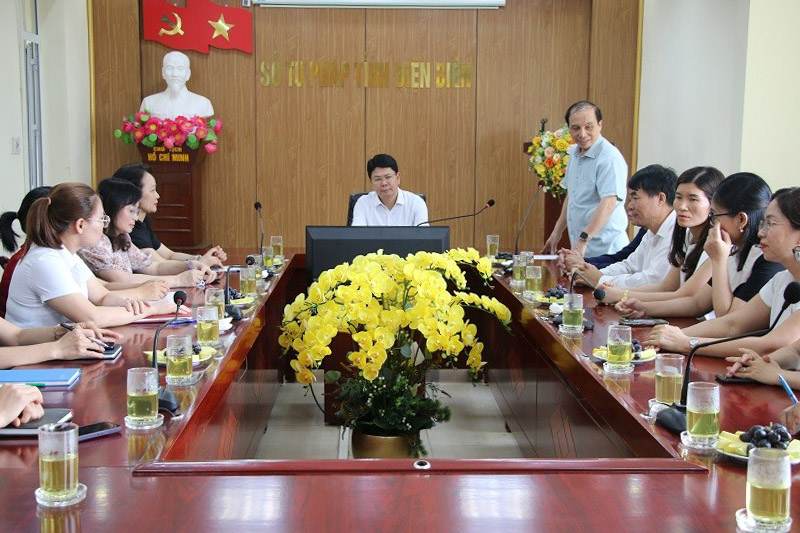 Thứ trưởng Nguyễn Thanh Tịnh thăm và làm việc với Tư pháp, Thi hành án dân sự Điện Biên