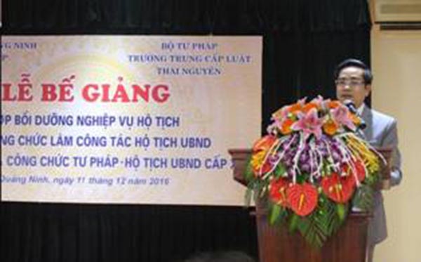 TCL Luật Thái Nguyên tổ chức Lớp bồi dưỡng cấp chứng chỉ nghiệp vụ hộ tịch