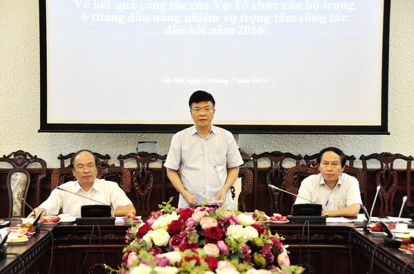 Bộ trưởng Lê Thành Long:  Công tác tổ chức cán bộ cần góp phần tạo luồng sinh khí mới