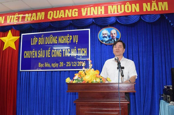 TC Luật Vị Thanh: Bồi dưỡng nghiệp vụ công tác hộ tịch cho công chức làm hộ tịch tại tỉnh Bạc Liêu