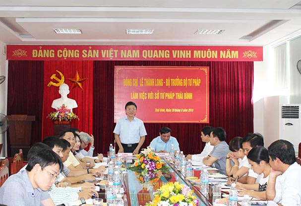 Bộ trưởng Lê Thành Long bắt đầu chuyến công tác tại các tỉnh Đồng bằng Bắc Bộ