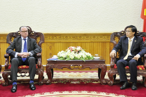 Thứ trưởng Nguyễn Khánh Ngọc tiếp xã giao Đại sứ nước Cộng hòa Áo tại Việt Nam