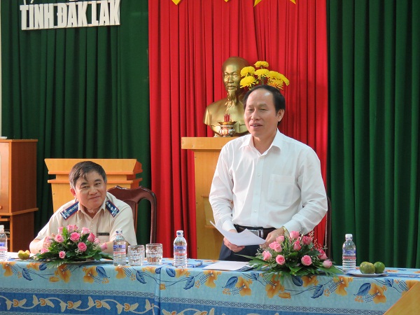 Thứ trưởng Bộ Tư Pháp Lê Tiến Châu làm việc với Cục Thi hành án dân sự tỉnh Đắk Lắk