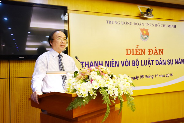 Diễn đàn “Thanh niên với Bộ luật dân sự năm 2015” hưởng ứng Ngày Pháp luật Việt Nam 9/11