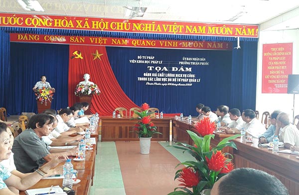 Bộ Tư pháp khảo sát về “Đánh giá chất lượng dịch vụ công do Bộ Tư pháp quản lý” tại Đà Nẵng