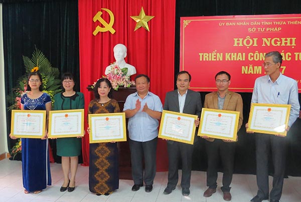 Tư pháp Thừa Thiên Huế năm 2016 góp phần tích cực vào sự phát triển KTXH của địa phương