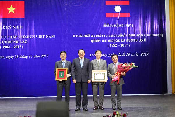 Lễ kỷ niệm 35 năm Hợp tác tư pháp CHXHCN Việt Nam và CHDCND Lào