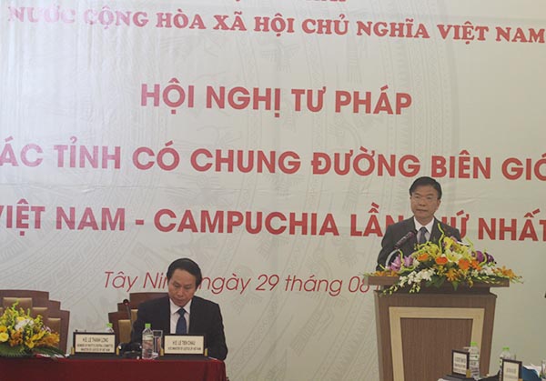 Khai mạc hội nghị Tư pháp các tỉnh có chung đường biên giới Việt Nam - Campuchia lần thứ nhất