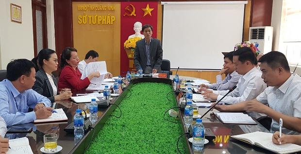 Thứ trưởng Nguyễn Khánh Ngọc làm việc với Tư pháp, THADS Quảng Ninh