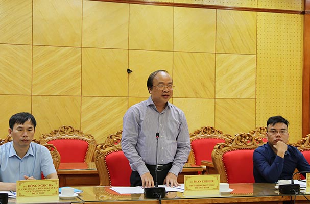 Đoàn kiểm tra liên ngành về công tác KT, rà soát, hệ thống hóa VBQPPL làm việc với UBND tỉnh Lạng Sơn
