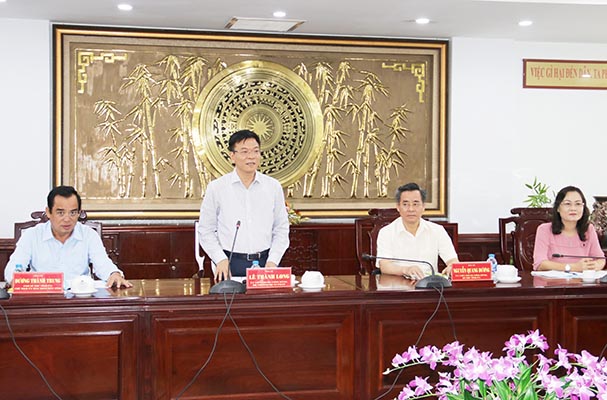 Bộ trưởng Lê Thành Long tại Bạc Liêu:Tư pháp góp phần vào phát triển kinh tế - xã hội của địa phương