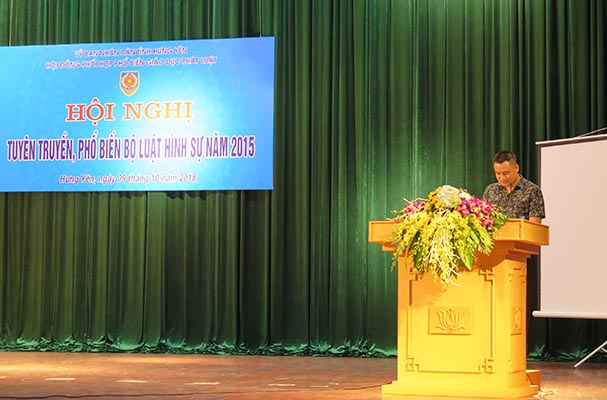 Hưng Yên: HĐPHPBGDPL tuyên truyền, phổ biến Bộ luật Hình sự năm 2015
