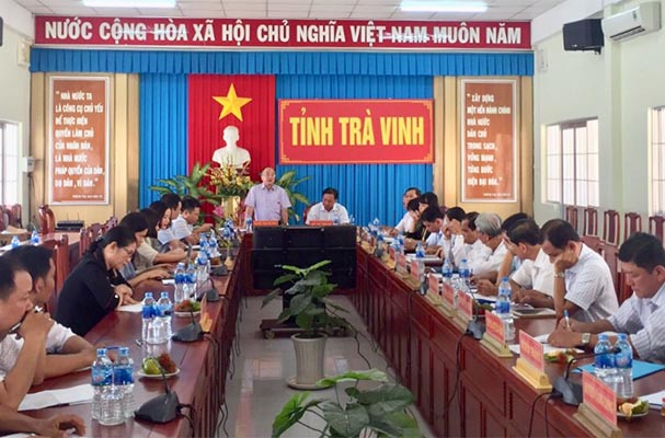 Kiểm tra tình hình thi hành pháp luật về điều kiện đầu tư, kinh doanh tại UBND tỉnh Trà Vinh