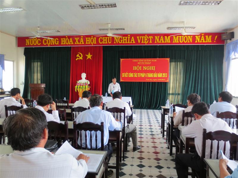 The Preliminary Conference of the first 6 months of 2013 in justice field in Quang Nam province