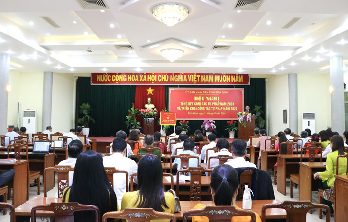 Bình Định: Hội nghị tổng kết công tác Tư pháp năm 2023 và triển khai công tác Tư pháp năm 2024