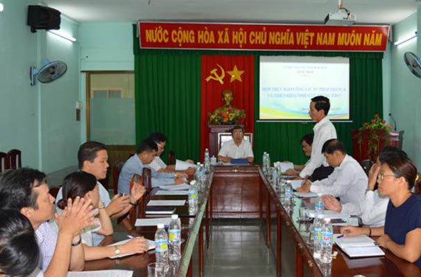 STP Bình Định: Tổ chức họp trực báo tháng 8 và triển khai công tác tháng 9 năm 2017