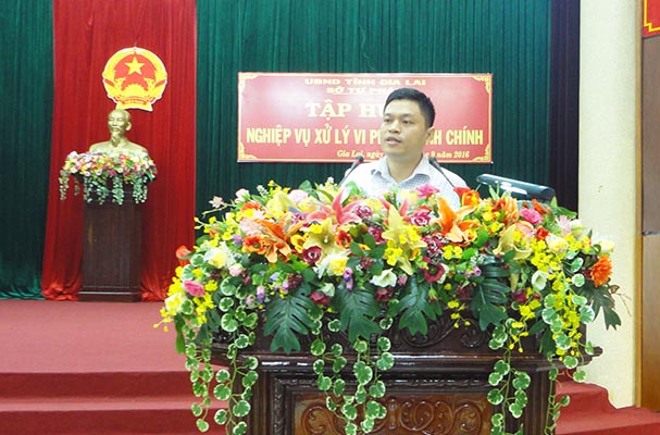 Gia Lai: tổ chức tập huấn nghiệp vụ XLVPHC cho cán bộ, công chức cấp xã trên địa bàn tỉnh