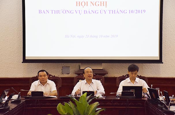 Phiên họp Ban Thường vụ Đảng ủy Bộ Tư pháp tháng 10/2019