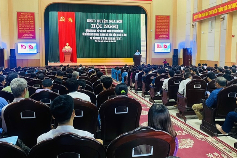 Nga Sơn: Hưởng ứng Ngày Pháp luật nước CHXHCN Việt Nam năm 2023