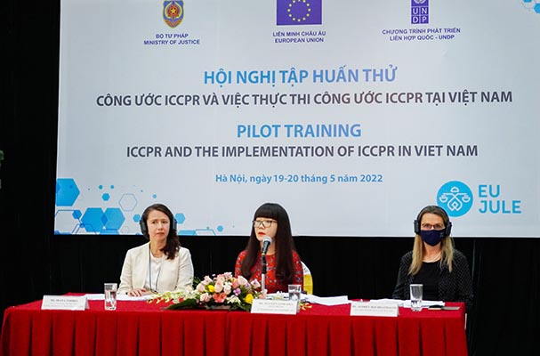 Hội nghi Tập huấn thử Bộ tài liệu giới thiệu về Công ước ICCPR và thực thi Công ước tại Việt Nam