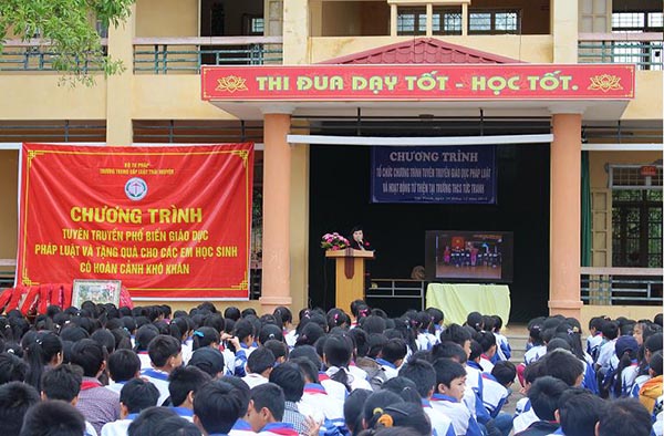 Trường Trung cấp Luật Thái Nguyên tuyên truyền phòng chống bạo lực học đường 