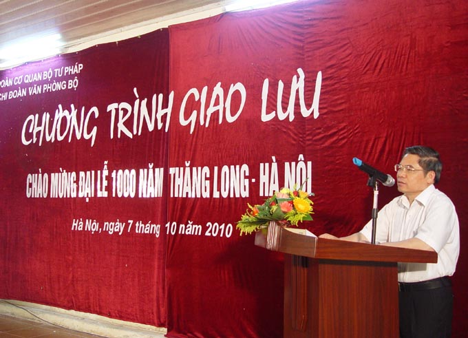 Chi đoàn Văn phòng Bộ tổ chức Chương trình giao lưu Chào mừng Đại lễ 1000 năm Thăng Long - Hà Nội