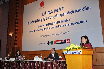 Bộ Tư pháp ra mắt Hệ thống đăng ký trực tuyến giao dịch bảo đảm - “người bạn đồng hành” cùng sự lớn mạnh, phát triển bền vững của nền tài chính và thị trường tín dụng Việt Nam