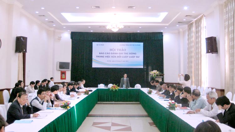 Hội thảo đánh giá tác động trong việc sửa đổi Luật Luật sư năm 2006