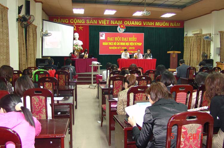 Đoàn Thanh niên cộng sản Hồ Chí Minh Học viện Tư pháp: Tổ chức Đại hội đại biểu nhiệm kỳ 2011-2013