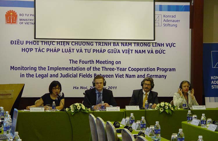 Hội nghị điều phối lần thứ 4 thực hiện chương trình hợp tác ba năm trong lĩnh vực pháp luật và tư pháp giữa Việt Nam và Đức