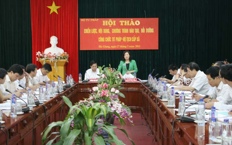 Thứ trưởng Bộ Tư pháp Nguyễn Thúy Hiền: Khảo sát để đánh giá đúng nhu cầu đào tạo cán bộ tư pháp cơ sở