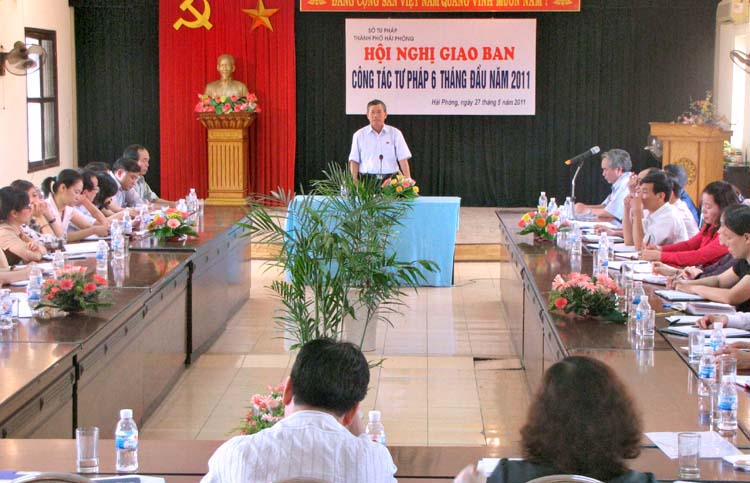 Hải Phòng: Hội nghị sơ kết công tác Tư pháp 6 tháng đầu năm 2011