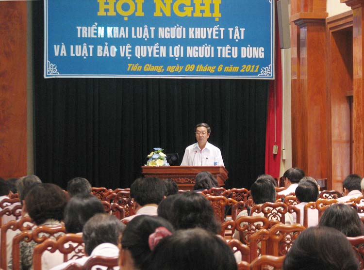 Tiền Giang: Triển khai Luật Người khuyết tật và Luật Bảo vệ quyền lợi người tiêu dùng