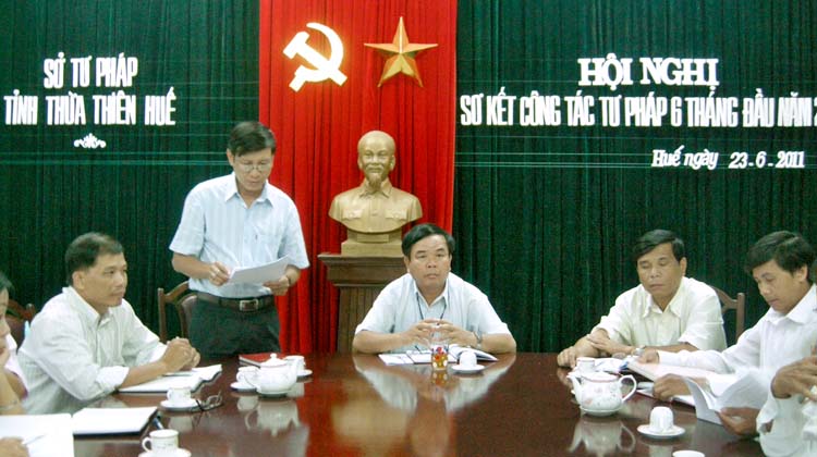 Thừa Thiên Huế: Đánh giá kết quả thực hiện công tác Tư pháp 6 tháng đầu năm 2011