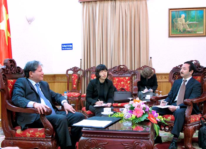 Bộ trưởng Hà Hùng Cường trả lời phỏng vấn báo JIJI, Nhật Bản