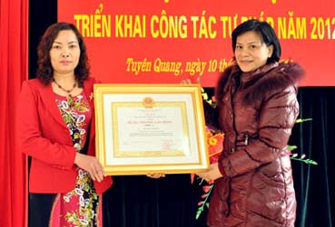 Tuyên Quang: Hội nghị triển khai công tác Tư pháp năm 2012