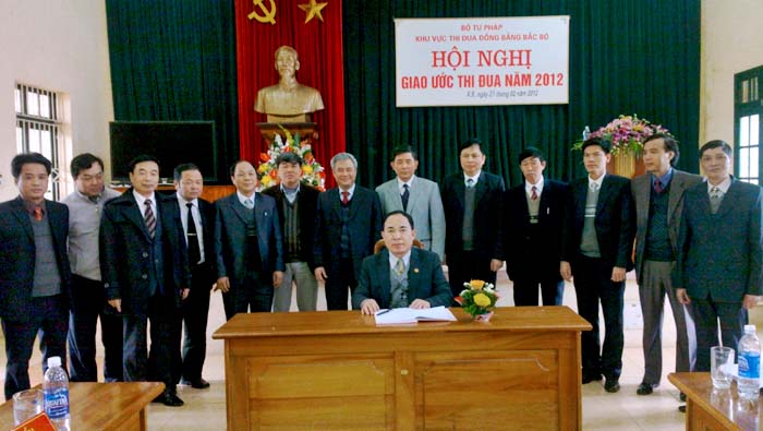 Giao ước thi đua Khối cơ quan Tư pháp, Thi hành án dân sự các tỉnh, thành phố Đồng bằng Bắc Bộ năm 2012