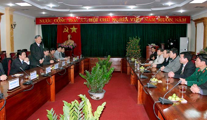 Bộ Tư pháp chúc Tết Tỉnh ủy, HĐND, UBND tỉnh Bắc Giang