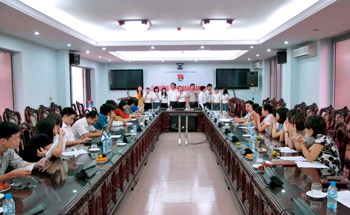 Ban Chấp hành Đoàn Thanh niên Bộ Tư pháp tổ chức Lế trưởng thành Đoàn năm 2012