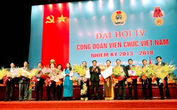 Đại hội IV Công đoàn viên chức Việt Nam nhiệm kỳ 2013-2018