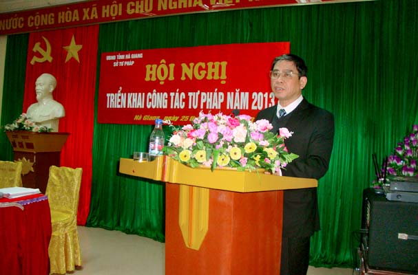 Hà Giang: Tổ chức Hội nghị tổng kết công tác tư pháp năm 2012, triển khai công tác Tư pháp năm 2013