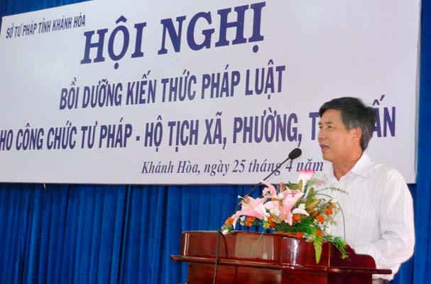 Khánh Hòa: Bồi dưỡng kiến thức pháp luật cho tư pháp cấp xã