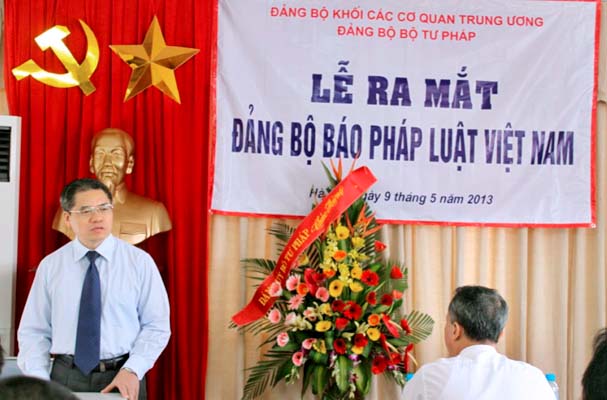 Ra mắt Đảng bộ Báo Pháp luật Việt Nam: Góp phần tăng thêm sức mạnh cho Đảng bộ cơ quan Bộ Tư pháp