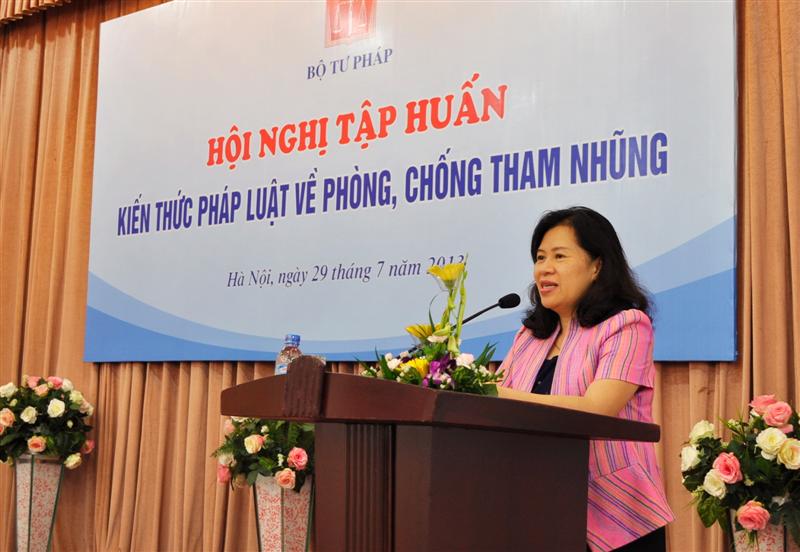 Tập huấn kiến thức pháp luật về phòng, chống tham nhũng