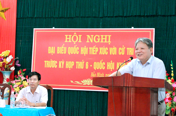 Bộ trưởng Hà Hùng Cường tiếp xúc cử tri tại Thành phố Đồng Hới (Quảng Bình): Cử tri phấn khởi vì nhiều kiến nghị được chuyển tải và giải quyết