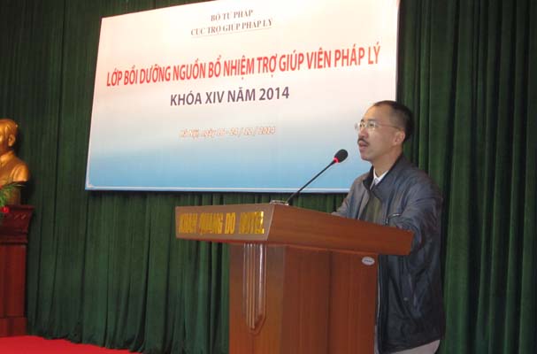 Khai mạc Lớp Bồi dưỡng nguồn Trợ giúp pháp lý khóa XIV tại Hà Nội