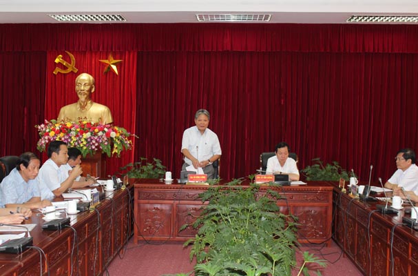 Bộ trưởng Bộ Tư pháp Hà Hùng Cường làm việc tại Lai Châu