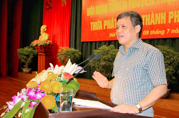 Sở Tư pháp tổ chức Hội nghị tuyên truyền thực hiện chế định Thừa phát lại tại thành phố Hải Phòng