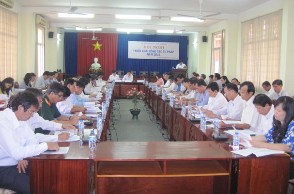 Long An: Tổ chức Hội nghị triển khai công tác tư pháp năm 2015